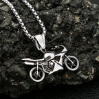 Motorcycle Steel Pendant Vintage Punk Knight Unique