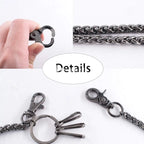 Wallet Chain Men Women Hip Hop Pants Chain Belt Chain KeyChain Pocket Chain Keel Chain for Motorcycle Style Pants Jeans