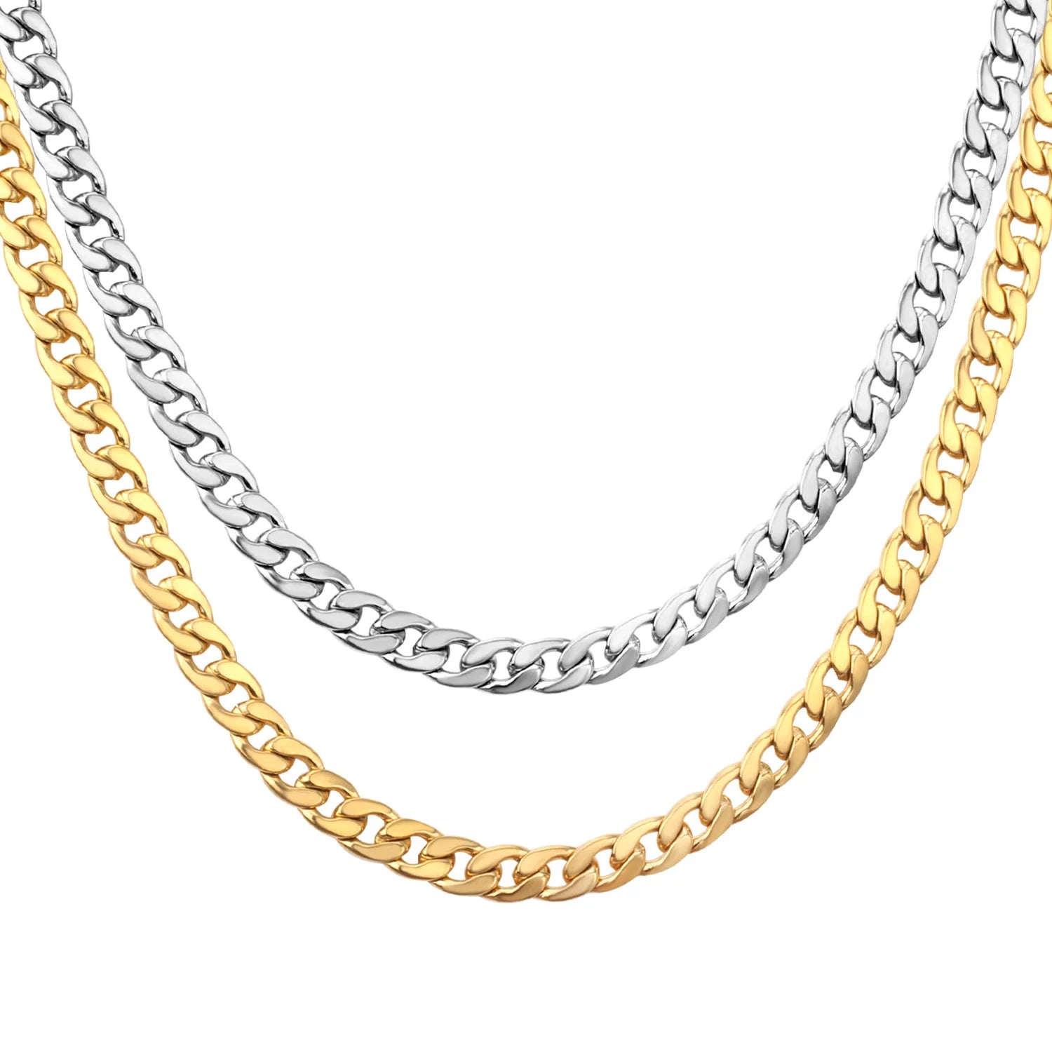 Vintage Cuban Chain Necklace — Gold