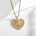 Our Lady of Guadalupe Medal Pendant Stainless Steel Virgin Mary Necklace Women\\'s Prayer Jewelry Catholic Gift