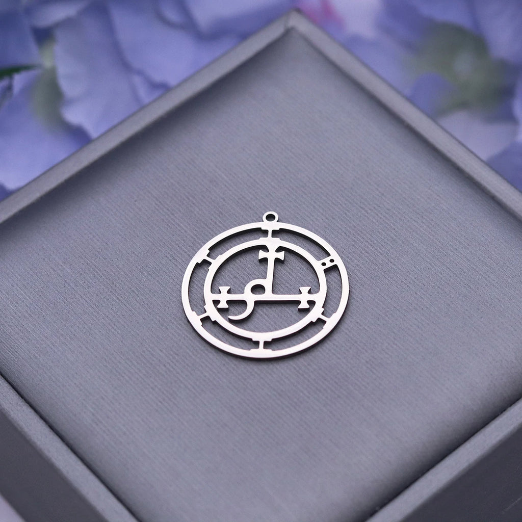 Gothic Demon Seal Pendant Necklace — Stainless