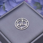 Gothic Demon Seal Pendant Necklace — Stainless