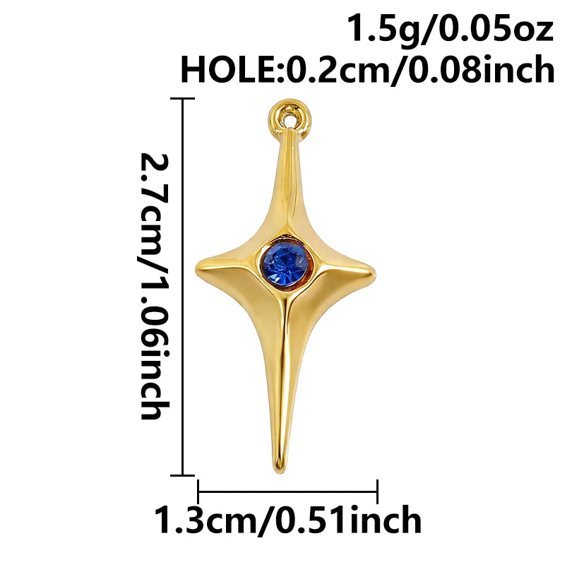 7Pcs No Fade Stainless Steel Wicca Moon Sun Egyptian Ankh Life Cross Pendant DIY Fatima Hand Turkish Evil Eye кулон Jewelry