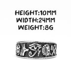 Egypt Pharaoh Eye Ring — Stainless Steel