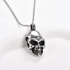 Gothic Skull Pendant Necklace — Stainless Steel