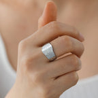 LIKGREAT Star of David Stainless Steel Ring for Men Women Vintage Celtics Knot Open Rings Amulet Wiccan Jewish Jewelry