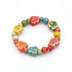 Rope Ceramic Bead Bracelet — Stainless Steel