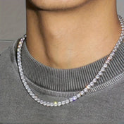 Iced Out Gold Tennis Chain Necklace — Bling CZ