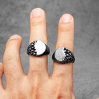 Gravel Texture Ring — Stainless Steel