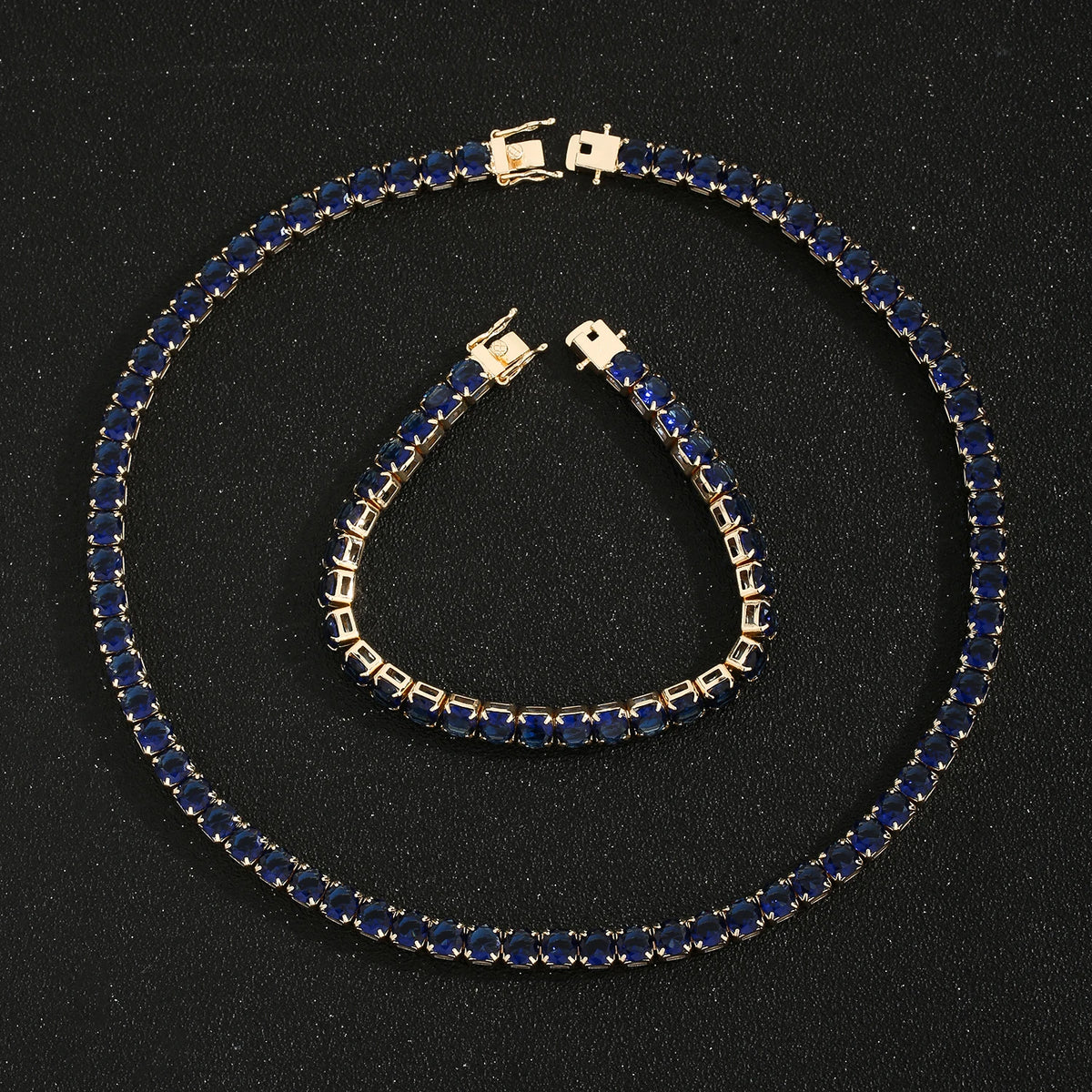 Fashionable Exquisite 6mm Bracelet and Necklace Set Design Anniversary Gift