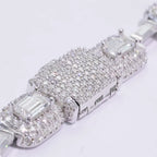 925 Silver VVS Moissanite Bracelet 7MM CZ