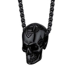 Skull Pendant Necklace — Stainless Steel Gothic