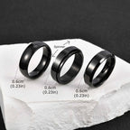 Vnox 3pcs/set Men's Stainless Steel Rings Set, Black Silver Gold Color Wedding Band, Anniversary Birthday Party Jewelry