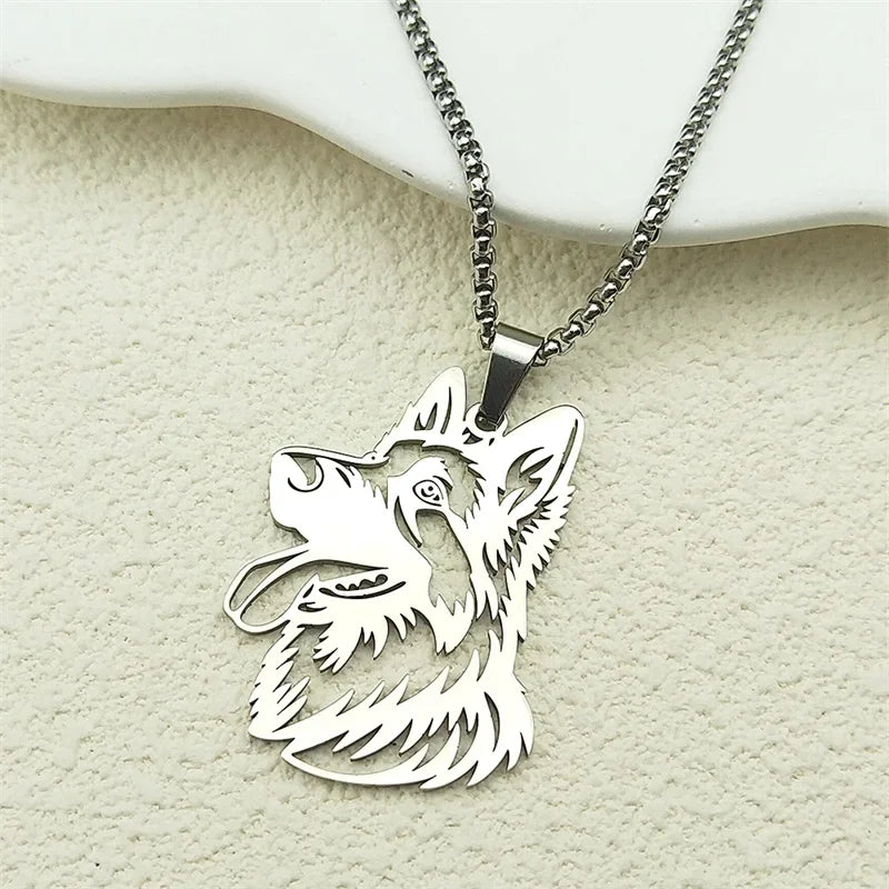 Sweet French Bulldog Chain For Women Men Stainless Steel Silver Color Animal Puppy Pug Dog Lovely Pendant Necklace