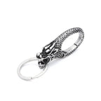 Lion Head Keychain — Stainless Steel