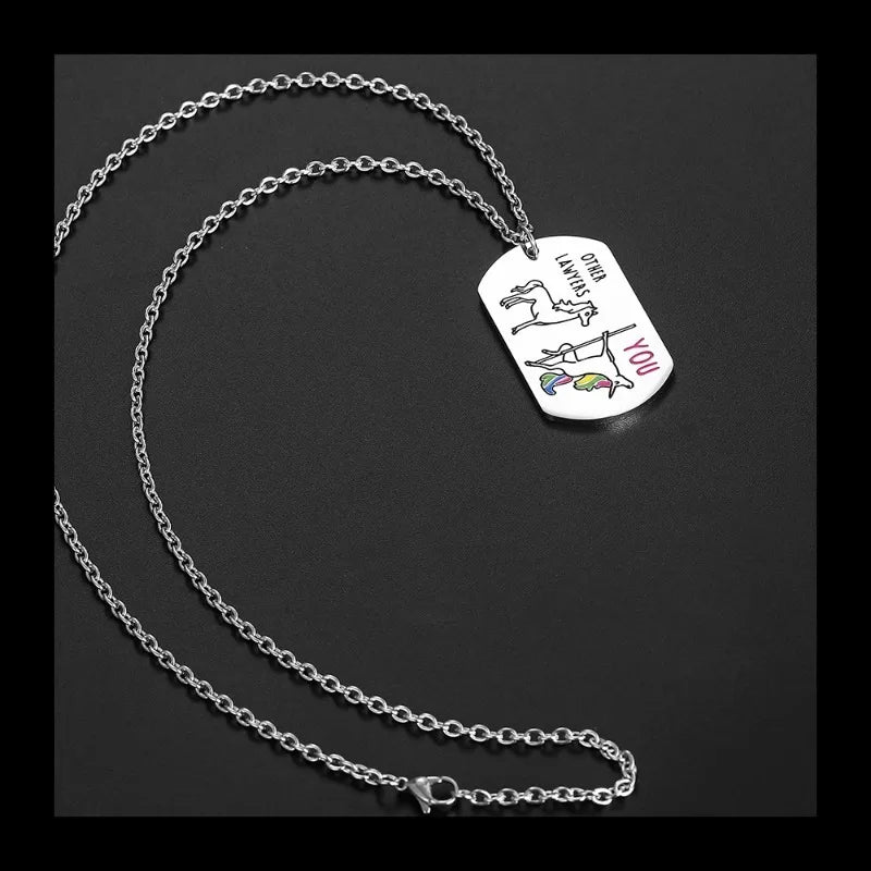 Military Brand Pendant Necklace — Stainless