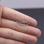 3pcs Gothic Cute Tiny Bat Charms Stainless Steel Pendant for Jewelry Making Necklaces Bracelets Earrings diy Accessories Gift