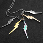Lightning Minimal Pendant — Stainless Steel