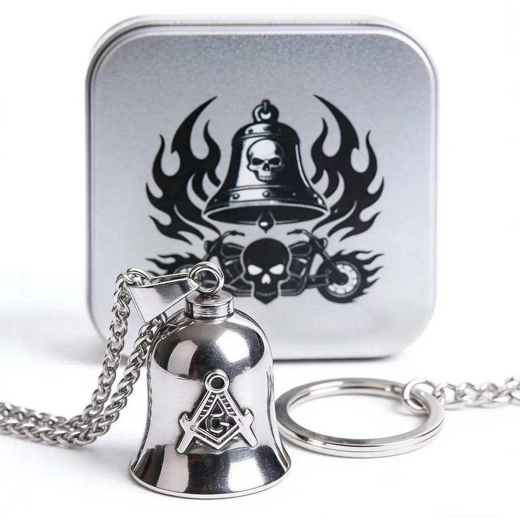 Moto Bell Steel Pendant Punk 316L Guardian