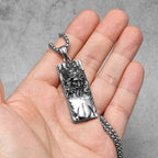 Jesus Pendant Necklace — Stainless Steel
