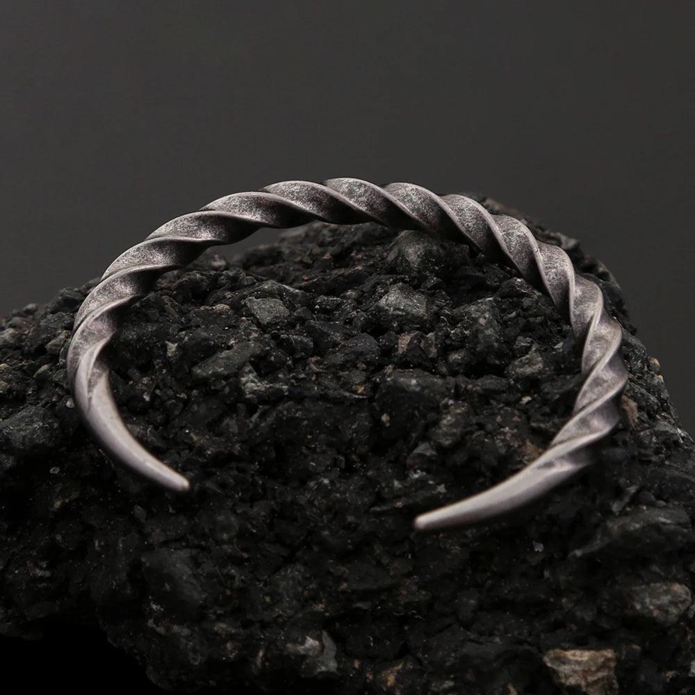 Steel Bracelet Vintage 316L Twist Punk Party