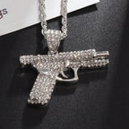 Bling Iced Out Savage Pendant Cubic Zirconia Letter Necklace for Men Women Hip Hop Rock Rap Party Jewelry