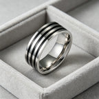 10MM Wide Trendy Stainless Steel Ring For Woman And Man Valentine's Day gift