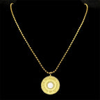 Gold Pendant Multilingual Palestine Wheat Ears