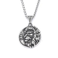 Lion Viking Steel Pendant Nordic Punk Biker Animal