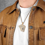 Royal Flush Poker Card Pendant Necklace — Stainless Steel