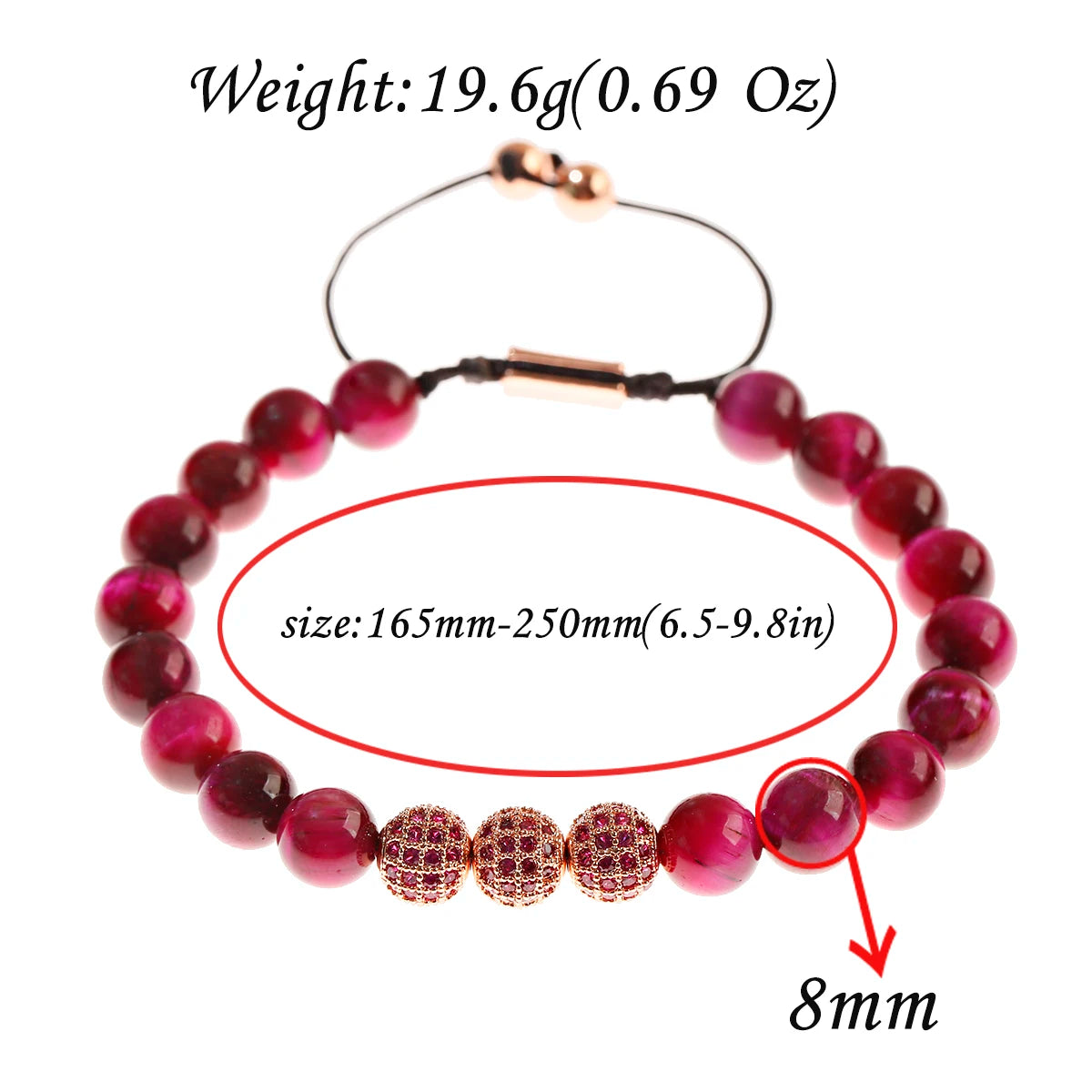Luxury Micro Pave CZ 8mm Disco Charm Men Bracelet Classic Hematite Beaded Woven Bracelets Bileklik Women Jewelry