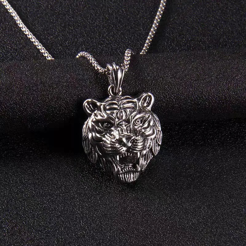Tiger Steel Pendant European American Dominant