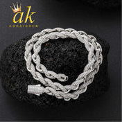8mm Rope Chain Necklace — Stainless Steel