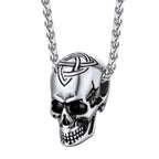 Skull Pendant Necklace — Stainless Steel Gothic