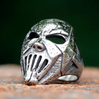Flowers Skull Mask Ring — Stainless Steel