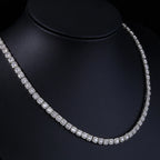 Tennis Chain Necklace Stainless Steel 5MM Cluster