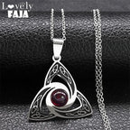 Celtic Trinity Knot Pendant Necklace — Stainless Steel