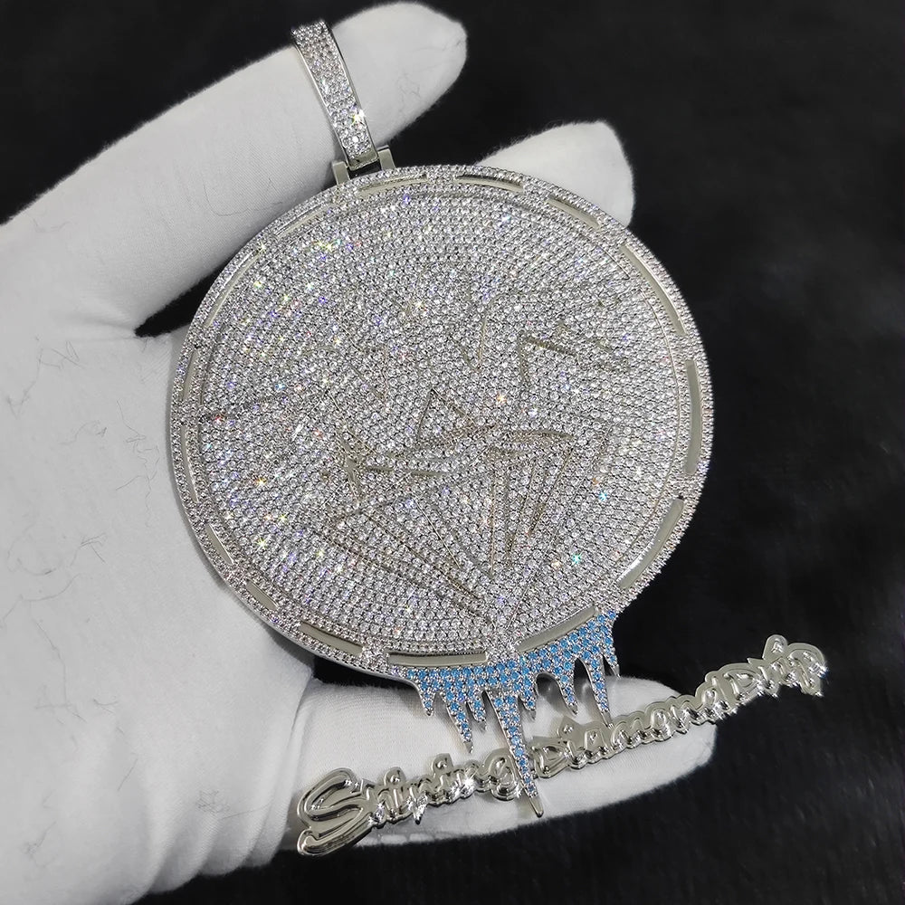 Letter Pendant Necklace Stainless Steel