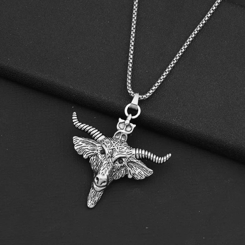 Star Steel Pendant Retro Night Street