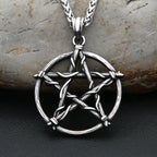 Pentagram Stainless Steel Pendant Necklace