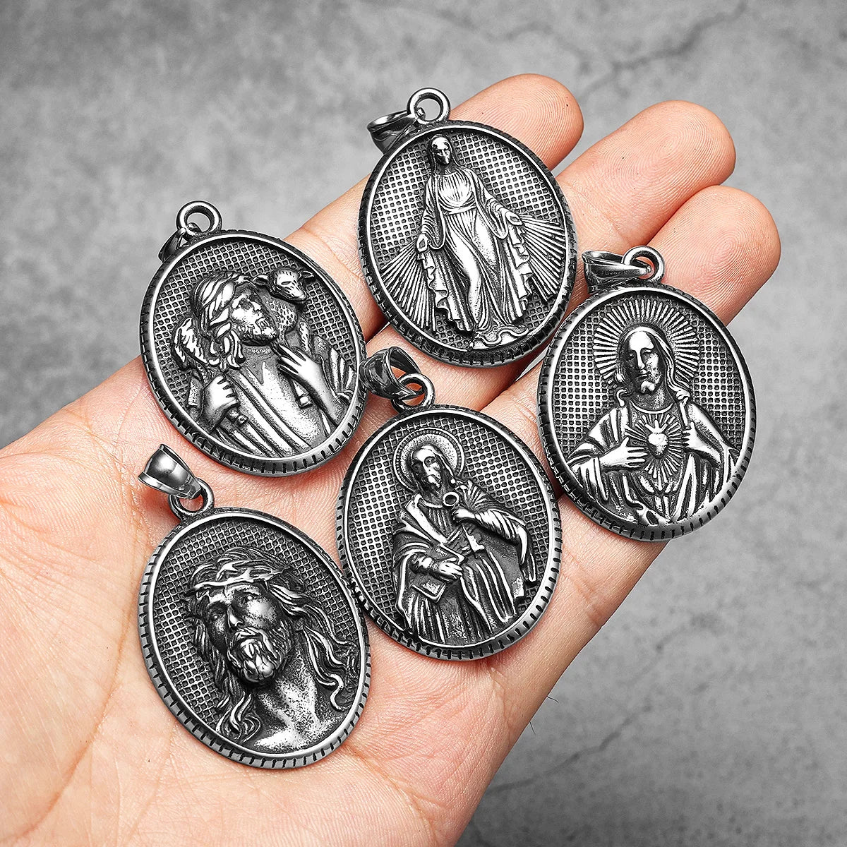 Jesus Avatar Pendant Necklace Stainless Steel