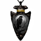 Gothic Crow Black Chain Pendant Necklace Hip Hop Necklace for Men Stainless Steel Jewelry Accessories Men Halloween Party Gifts