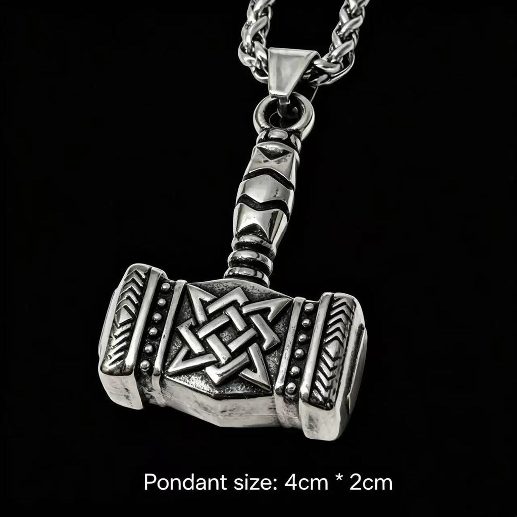 Viking Steel Pendant Hammer Axe Spear Sword
