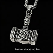 Viking Steel Pendant Hammer Axe Spear Sword