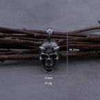 Devil Skull Box Chain Pendant Necklace — Stainless