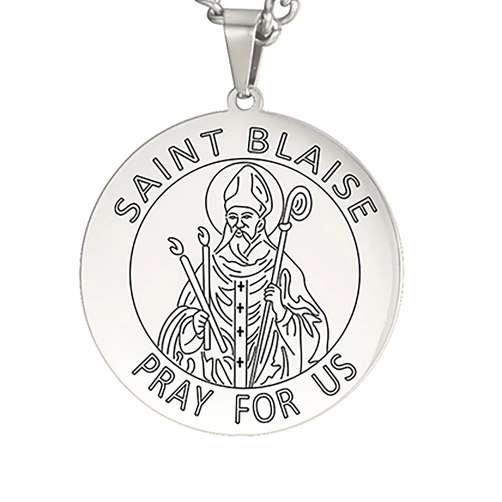 Dawapara Saint Christopher Medal Necklace Jesus Truet In You Amulet Catholic Jewelry Travelers Driver Gifts Stainless