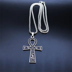 Egyptian Ankh Cross Necklace — Stainless Steel