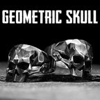 Geometric Skull Ring — Stainless Steel