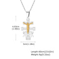 Orthodox Cross Pendant Necklace — Stainless Steel