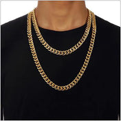 Gold Choker Chain Necklace, 6mm — Stainless Steel